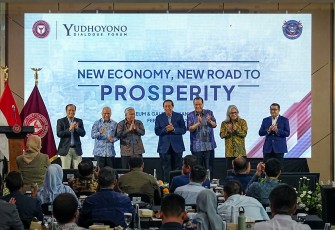 Menteri Ekonomi Kreatif, Teuku Riefky Harsya, menghadiri Yudhoyono Dialogue Forum (YDF) di Auditorium Museum dan Galeri SBY ANI, Pacitan, Jumat (6/2/2026).