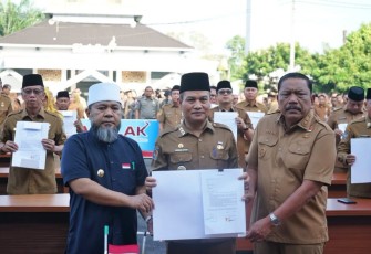 Gubernur Bengkulu Wajibkan OPD Tanda Tangan Komitmen Perangi Pungli dan Gratifikasi /Foto : MC