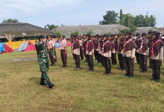 Pelatihan PBB siswa di wilayah desa binaan 