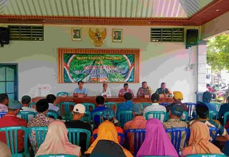 Pemilihan Ketua Poktan Jati Karya di wilayah desa binaan 