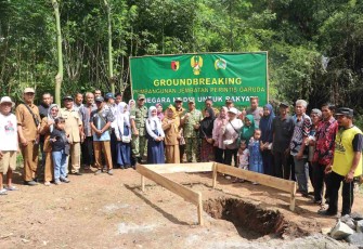 Peletakan Batu Pertama Jembatan Perintis Garuda