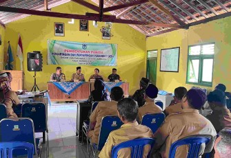 Rapat pembentukan panitia Pilkasun di wilayah desa binaan 