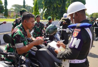 Pendataan surat kendaraan prajurit 