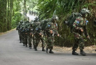 Long march 18 Km Prasis Semaba PK TNI AU, Selasa (21/4)