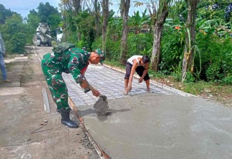Pengecoran jalan desa
