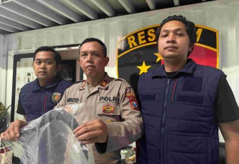 Konferensi pers Polres Pelabuhan Tanjungperak