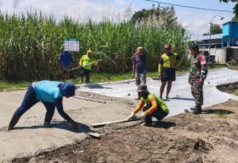 Pengecoran jalan desa