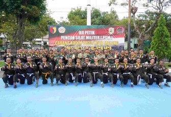 Foto bersama uji petik PSM di makodim 0833/Kota Malang, Kamis (2/7)