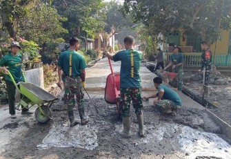 Pengerjaan rabat beton desa Ledok Tempuro