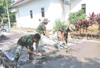 Pengerjaan rabat beton desa Ledok Tempuro