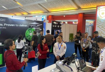 Stand Korsabhara Baharkam Polri di Indo Security 2026