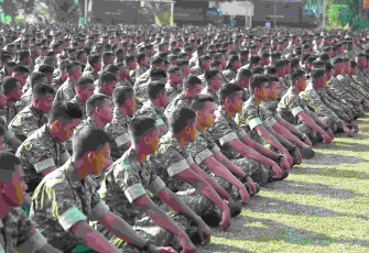 Pembekalan 2.188 Prajurit BA/TA Kodam XVIII/Kasuari