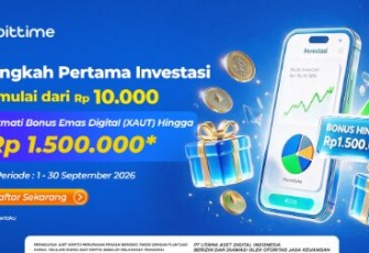 Di Tengah Tren Emas Global, Bittime Perkenalkan Investasi Kripto Berbasis Emas