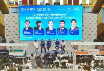 Diskusi melihat potensi industri kripto Indonesia di masa depan di acara BINUS Crypto Week 2026, pada 25 September 2026