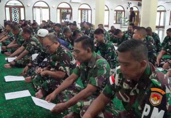 Doa bersama prajurit Kodaeral IX 