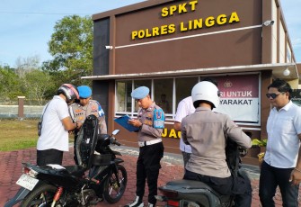Propam Polres Lingga Tegakkan Disiplin Personel Dukung Oeprasi Keselamatan 2026