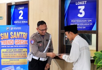 Polres Gresik Buka Layanan Khusus SIM Santri Trendi Selama Ramadan