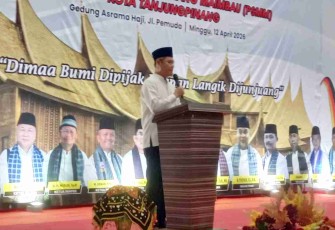 Perserikatan Sosial Minang Maimbau (PSMM) Tanjungpinang menggelar kegiatan halal bihalal di Gedung Asrama Haji Tanjungpinang, Minggu (12/4/2026) malam