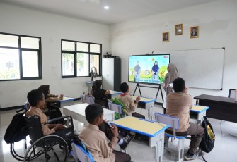 Ruang belajar SLBN Pahlawan Indramayu