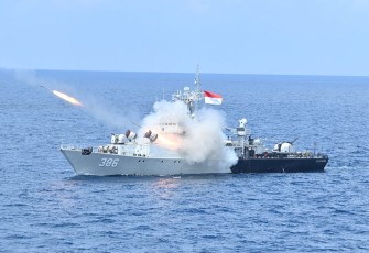 TNI Laksanakan Penembakan Rudal Secara Masih 