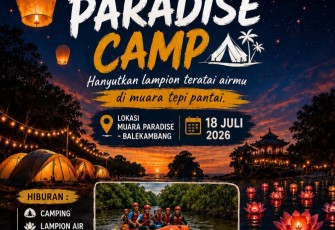 Paradise Camp 2026 Digelar di Pantai Balekambang, Tawarkan Sensasi Camping dan Pelepasan Lampion Teratai