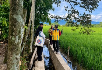 Peninjauan lahan sawah terdampak di Kabupaten Nagan Raya, Aceh. dok : Satgas PRR/kementerian PU