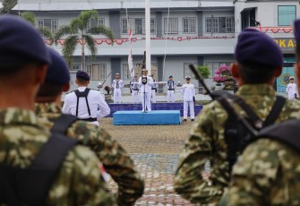 Kodaeral IX Gelar Upacara HUT Ke-81 Kemerdekaan RI