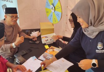 Imigrasi Tanjung Uban Hadirkan "Pasporia Tour De Bintan internasional " di Kawasan Lagoi Bay meriahkan 