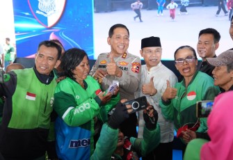 Kegiatan tersebut dihadiri Kepala Korps Lalu Lintas (Kakorlantas) Polri Irjen Pol Wibowo bersama jajaran pejabat utama Korlantas Polri
