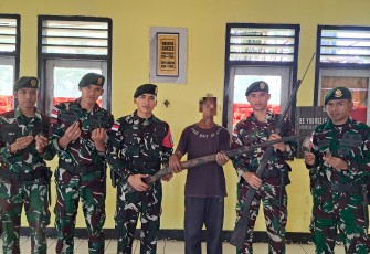 Yonarmed 12 Kostrad Wujudkan Keamanan Perbatasan lewat Pembinaan Teritorial