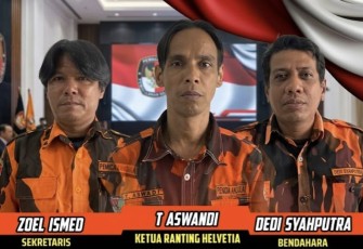 Ketua Ranting Pemuda Pancasila (PP) Kelurahan Helvetia, Teuku Aswandi