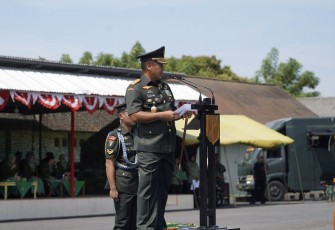 Pangdam XIII/Merdeka Mayjen TNI Mirza Agus Bacakan Amanat Jenderal TNI Maruli Simanjuntak 