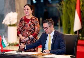 Ketua DPR RI Puan Maharani menerima kunjungan Wakil Perdana Menteri (PM) Republik Bulgaria, Alexander Poulev