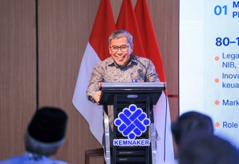 Direktur Jenderal Pembinaan Penempatan Tenaga Kerja dan Perluasan Kesempatan Kerja (Binapenta dan PKK) Kemnaker, Sugeng Heri Suseno