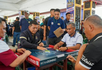 Semarak HUT ke-81 TNI dan Pemecahan Rekor MURI, Kodaeral IX Turunkan Empat Tim di Turnamen Domino Serentak