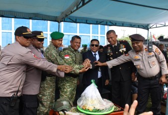Upacara HUT TNI ke-81 di Yahukimo Berjalan Khidmat di Lapangan Abyu