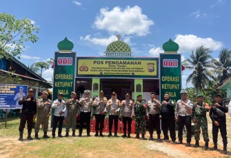 Kapolres Mukomuko Lakukan Pengecekan Pos Pengamanan dan Pos Pelayanan Operasi Ketupat 2026