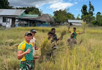 Yonarmed 12 Kostrad Dukung Ketahanan Pangan 