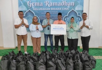 Wujudkan Kepedulian di Bulan Suci, BRI KC Jakarta Otista Salurkan Bingkisan untuk Anak Yatim melalui Kelurahan Bidara Cina