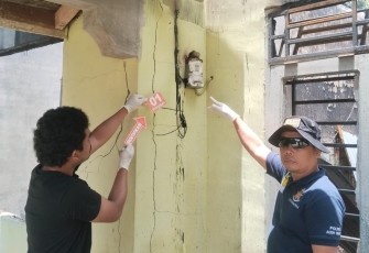 Polres Aceh Singkil saat Olah TKP Kebakaran Rumah di Desa Pandan Sari, Selasa (24/03/2026).