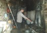 Kondisi dapur rumah Minem (80), di Watu Sambung RT 03 RW 06, Desa Plumbon, Tawangmangu, Kabupaten Karanganyar usai api berhasil dipadamkan, Selasa (26/7/2022). (Foto : Istimewa)