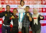 Atlet Inkanas Pengda Bengkulu saat terima medali emas