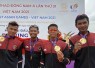 Atlet TNI AL persembahkan medali emas di cabor dayung SEA Games XXXI Vietnam. Senin (16/05/2022)