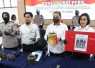 Sat Narkoba Polres Bogor saat konferensi pers penyalahgunaan narkotika jenis ganja