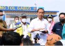 Presiden Jokowi saat meresmikan gerbang tol Gabus di Kabupaten Bekasi, Selasa (20/9)