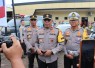 Wakapolda Bengkulu Brigjen Pol Drs, Umardani, M.Si., usai apel gelar pasukan di lapangan Rekonfu Mapolda Bengkulu pagi ini Senin (03/10/22).