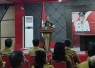 Dandim 1310/Bitung saat menyampaikan sambutannya pada kegiatan sosialisasi rekrutmen Komcad TNI Matra Darat