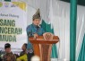 Menag RI Nasaruddin Umar saat memberikan kuliah umum di Universitas Muhammadiyah Riau (UMRI), Kamis (18/9/2025).