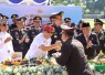 Kapolres Tabanan AKBP I Putu Bayu Pati menerima ucapan selamat Bupati Tabanan Dr I Komang Gede Sanjaya, Rabu (1/7)