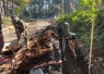 Pengerjaan drainase di desa Ledok Tempuro